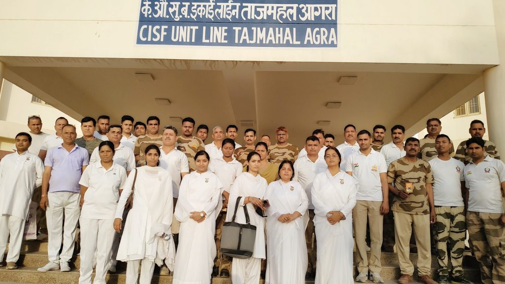 Agra: Stress Free Life session organised for Tajmahal CISF staff